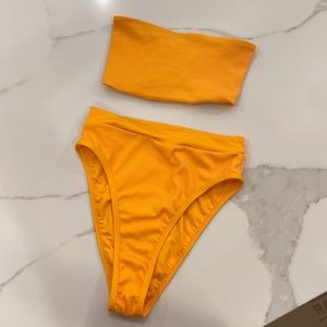 L*Space Swim Ribbed Bandeau Bikini
